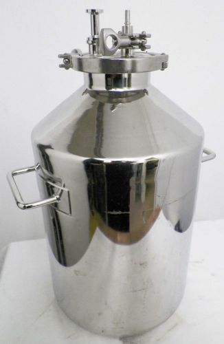 Stainless steel holding pot tank 4-11/16&#034; top flange 4 gallon capacity for sale