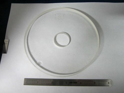 LARGE ROUND OPTICAL GLASS [chipped on edge] OPTICS BIN#4T xi