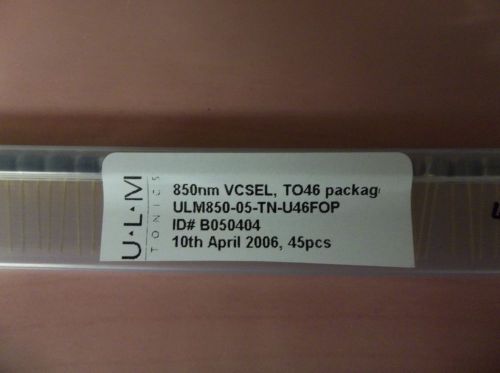 ULM  ULM850-05-TN-U46FOP Laser VCSEL,850NM 50mW TO46 w/flat window cap 100pc