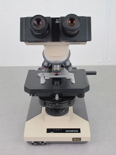 Olympus bh2 bhtu splan 40pl, a 10pl lab microscope w phase contrast dplan 100 50 for sale