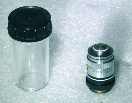 Olympus si fl100x / 1.25f flourite microscope objective for sale
