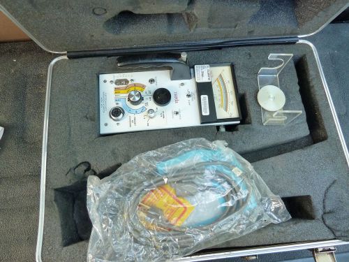 NARDA ELECTROMAGNETIC RADIATION MONITOR 8616  WITH POWER CORD &amp; CASE