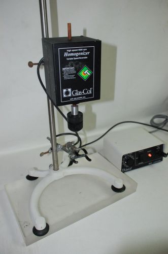 Glas col 099c k54 homogenizer with controller, stand and clamp! 4000 rpm **works for sale