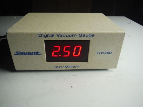 Savant DVG50 Digital Vacuum w/ Power Adapter and Thermocouple Vacuum Gauge