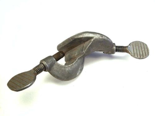 Vintage fisher castaloy 120° dual lab clamp—lab rod/glass/burette holder for sale