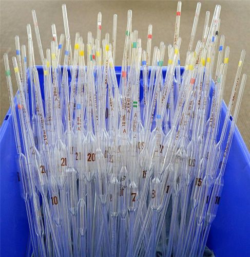 Large assortment of class a serialized &amp; unserialized, volumetric pipettes(fl05) for sale