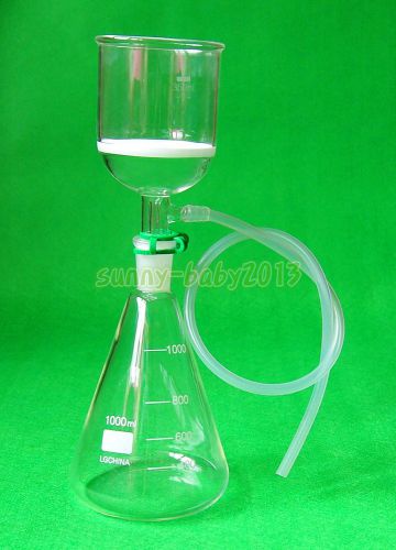 1000ml,glass suction filter kit,350ml buchner funnel &amp; 1000ml erlenmeyer flask for sale