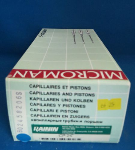 Gilson Microman Capillaries &amp; Pistons 3-25µL CP25 Box of 200