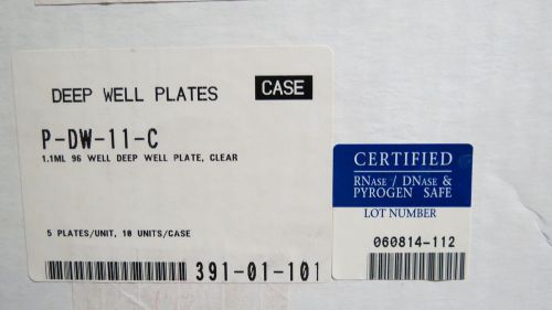 Case/ 50 Axygen Deep Well liter Storage Microplates 96-Well x 1100µL  #P-DW-11-C
