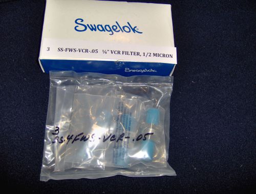 NEW 3 swagelok SS-4FWS-VCR-.05  Filter 1/4&#034; VCR