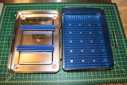 Sterilization tray stainless steel for autoclave surgical instruments new for sale