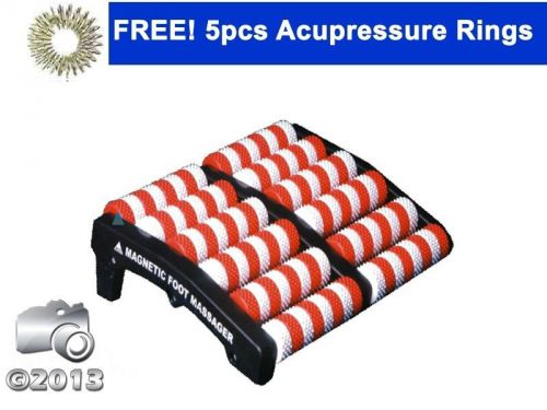 Acupressure magnetic soft foot massager therapy exercise with free 5 sujok rings for sale