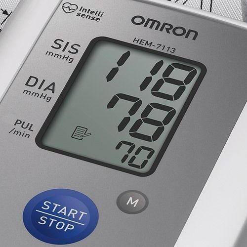 Upperarm digital blood pressure monitor &amp; hypertension indicator omron hem7113 for sale