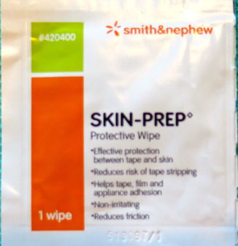 Smith and Nephew Skin Prep Protective Wipe-lot of 50