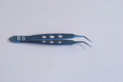 Titanium Mcpherson tying forceps angled ophthalmic instruments