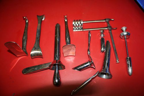 Lot of Rectal and Vaginal Tools Protoscopes Speculum Deaver