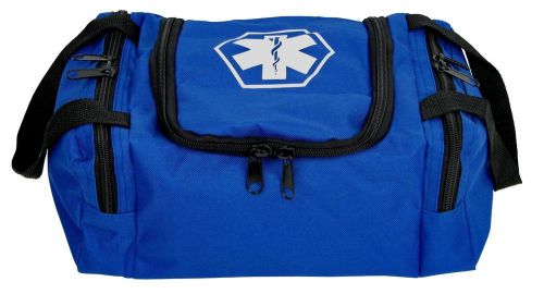 Emt first aid medical bag trauma responder emergency medic empty jump bag, blue for sale