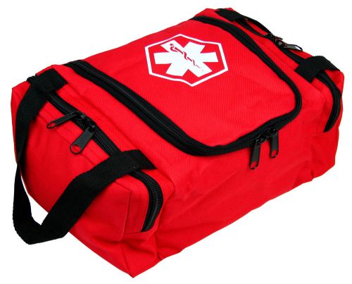 Dixie Ems First Responder EMT Jump Trauma Bag - RED 10.5&#034;x 5&#034; x 8&#034;