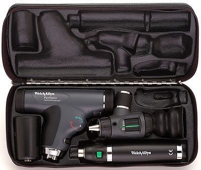 Welch allyn 97800-ms 3.5v hal panoptic otoscope set for sale