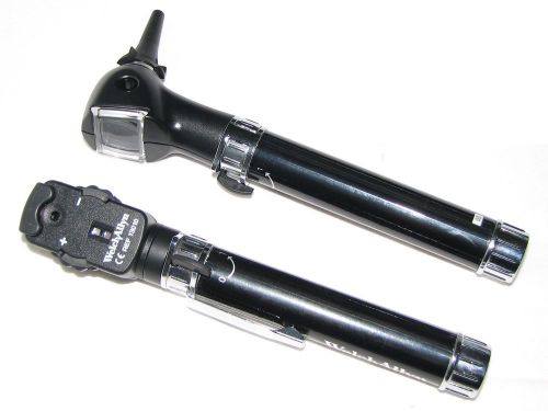 Mini pocketscope ophthalmoscope &amp; otoscope welch allyn 2.5vdiagnostic set comp for sale