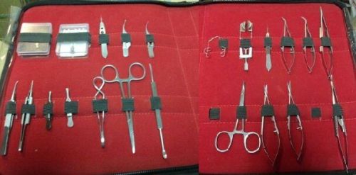 25 PC CORNEAL TRANSPLANT MICRO MINOR SURGERY SURGICAL OPHTHALMIC INSTRUMENTS KIT