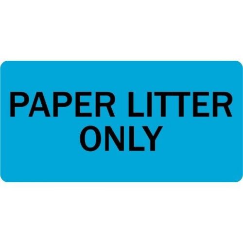 Paper Litter Only Veterinary Label LV-VET-157
