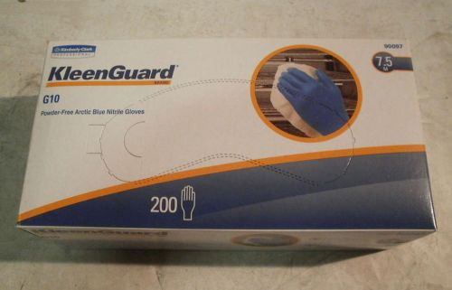 Lot of (9) Kleen Guard 90097 Nitrile Glove PF Medium Artic Blue 200PK