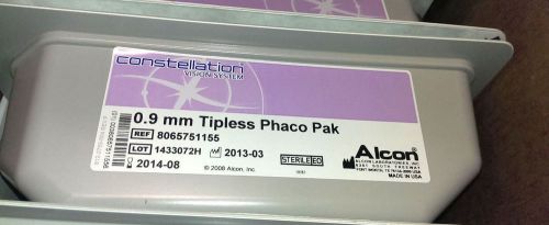Alcon 0.9 mm tipless Phaco Pak ref 8065751155 expired