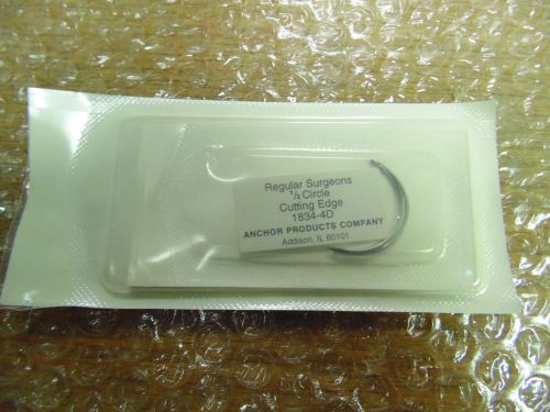 Anchor Stainless Surgical Needles Reg Surgeons 1/2 Circle /  Box of 34 / 1834-4D