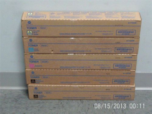 New Genuine Konica Minolta Toner Cartridges Type TN319 1C 1Y 1M 2K