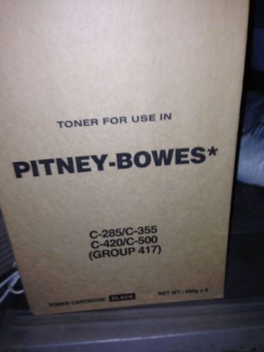 NEW PITNEY BOWES TONER 417 LOT OF 6 TONERS (C 285, C 355, C 420, C 500)