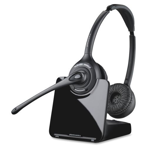 Plantronics cs520 headset - stereo - black, silver - wireless - over-the-head for sale