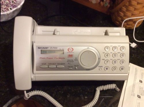 Sharp Model UX-P100 Personal Home Facsimile Fax Machine