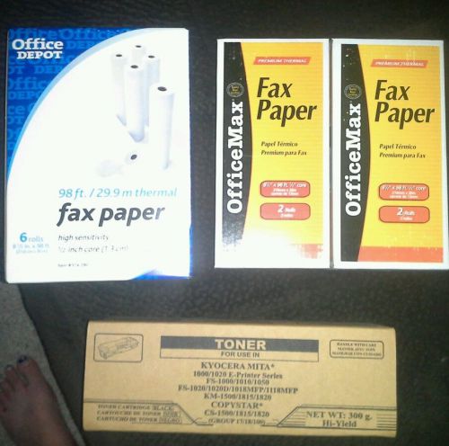 Fax Paper &amp; Fax Toner bundle
