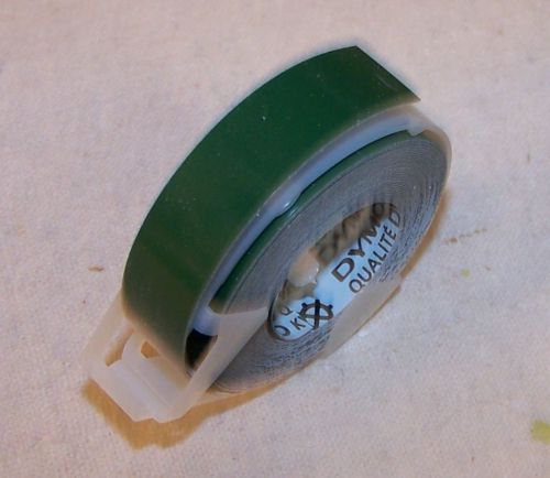 Dymo 1/2&#034; x 12&#039; Gloss Green Label Writer Tape 158-05 Esselie Pendaflex Corp.