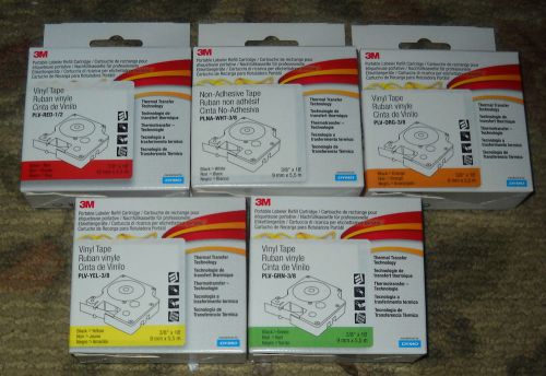 Lot of 5 3m d1 printer cartridge fits 3m &amp; dymo printers labelmanager labelpoint for sale
