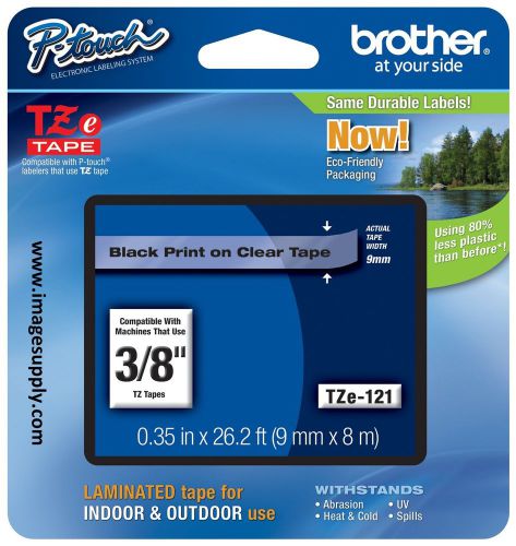 Brother p-touch tze-121 label tape tz121 tz-121 tze121 pt-2600 pt-9600 pt-1600 for sale