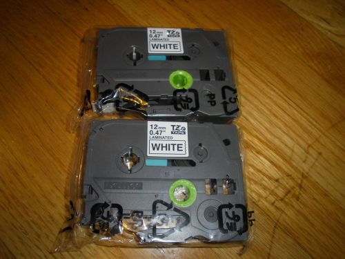 New ! 2pk genuine brother tze231 tz-231 p-touch label tape fits pt-1750 pt-2410 for sale