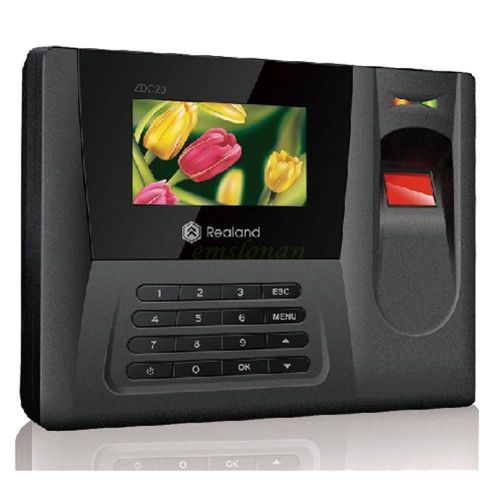 RLD Biometric Fingerprint Time Clock Attendance Recorder USB+Password+ID Card