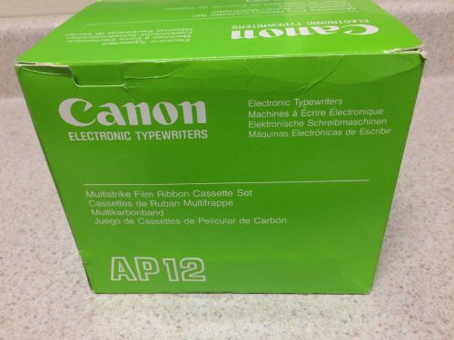 CANON Electronic Typewriter Multistrike Film Ribbon Cassette Set AP12 New
