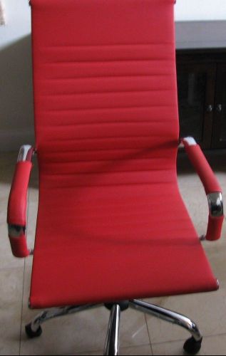 New techni mobili modern task chrome chair red for sale