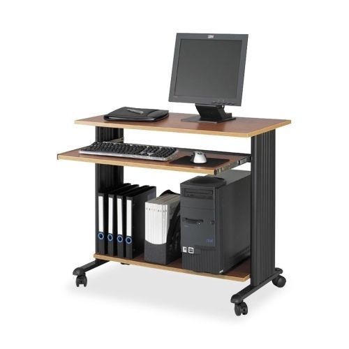 Safco 1921CY Fixed Height Workstation 35-1/2inx22inx30-1/2in Cherry