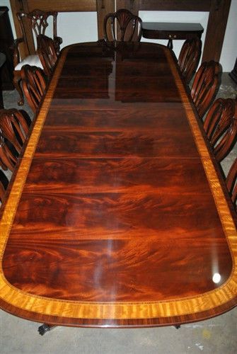 Large american made mahogany conference table, 12 ft. long $12,000 rtl for sale