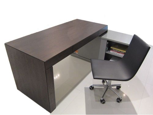 S005 Modern Office Desk Dark Oak in Home Office