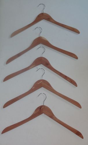 5 lot / pack honey-can-do cedar wood shirt hangers for sale