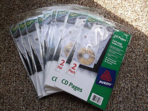 AVERY 75257 CD PAGES NON WOVEN ACID FREE 10 PACKS ARCHIVAL SAFE HOLDS 40 CDs