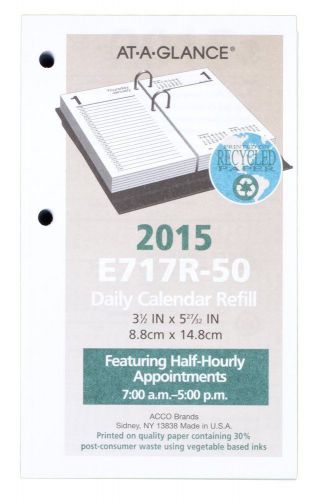 AT-A-GLANCE Daily Desk Calendar Refill 2015, 3.5 x 6 Inch Page Size (E717R-50)