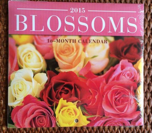 2015 BLOSSOMS 16-month MINI Wall Calendar   NEW
