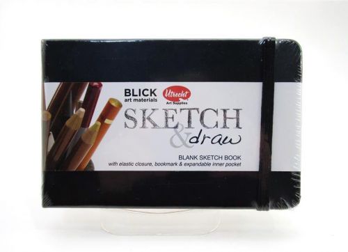 BLICK SMALL SKETCH &amp; DRAW BLANK SKETCH BOOK ELASTIC CLOSURE ~ 64 PAGES ~ NEW