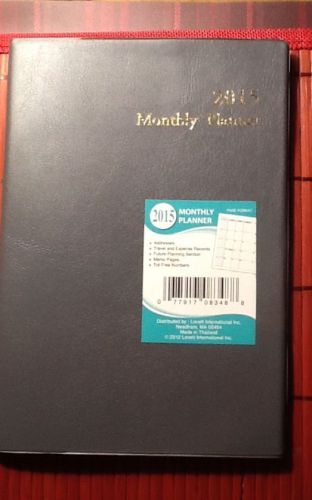 Gray Cover 2015 Monthly Planner Desk Size Appointments NEW